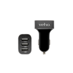 Drievoudige USB 5V 5.1A autolader